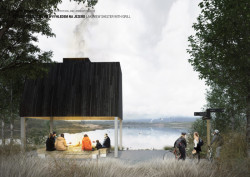 1. cena, Mandaworks AB  - iniciační projekt – odpočívadlo v krajině.