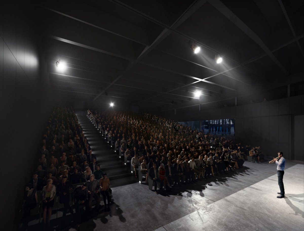 Návrh přestavby pavilonu Z na Výstavišti v Českých Budějovicích, A8000.