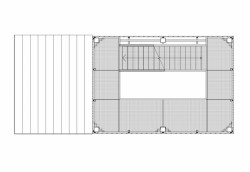 Věž na Dubni, půdorys 2NP, FKF Design