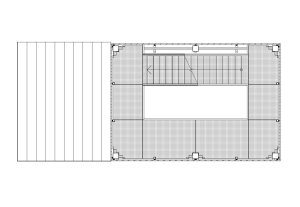 Věž na Dubni, půdorys 2NP, FKF Design