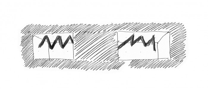 Kro Café, NEUHÄUSL HUNAL / David Neuhäusl, Matěj Hunal, skica