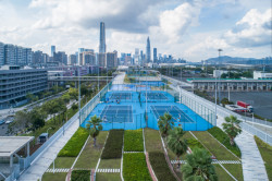 Park od studia Crossboundaries v čínském Šen-čenu