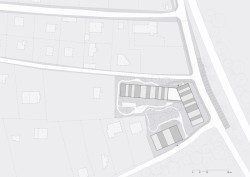 Situace (Domov pro seniory s mateřskou školou v Horních Jirčanech, ti architekti)