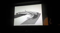 Filippo Gilardi / MX3D presentation. Work shown in the photo copyright of the associated author.