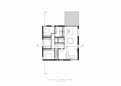 Skilpod & UAU Collectiv, modulární dům Skilpod #150 Zero Energy, 2.NP, výkres