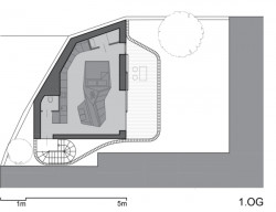 Rodinný dům o jednom pokoji v centru Vídně, smartvoll architekten, půdorys obytného patra