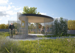 Altán pro domov seniorů Uhlířské Janovice, vizualizace,  A69 - architekti s.r.o.. Autor: Michal Nohejl