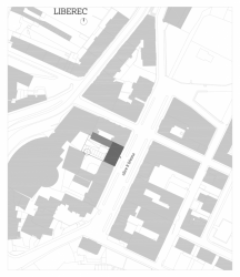 atakarchitekti, Rekonstrukce domu na ulici 8. března v Liberci, situace – foto