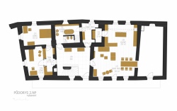 TEK TEK, Rekonstrukce usedlosti Nižší Hrádek, půdorys 2. NP - foto