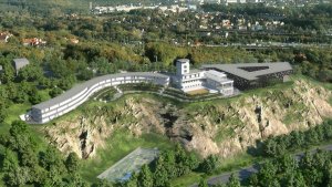 Vizualizace rekonstrukce stávajícího objektu Barrandovských teras a nových budov – foto