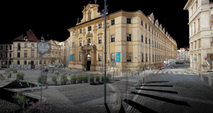 Klementinum v mračně bodů