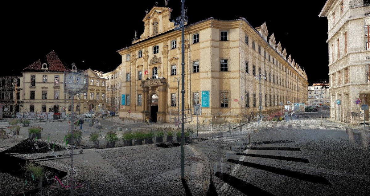 Klementinum v mračně bodů