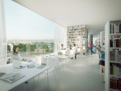 Projektil architekti, Jihočeská vědecká knihovna, 3. místo, vizualizace