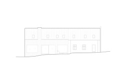 Pohled jižní (Rodinný dům v Dehtárech, SP-AM)