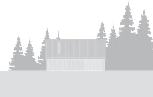 Pohled západní (Chalupa Na Kukačkách; edit! architects)