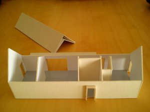 Dřevěný dům Lučatín, Jaro Krobot architekt, model