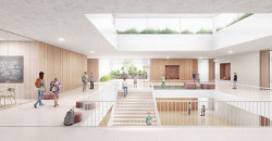 Vítězný návrh na novou budovu školy pro Chýni a Hostivici