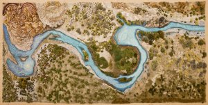 Alexandra Kehayoglou, Santa Cruz River, Tapestry, 2016-2017
