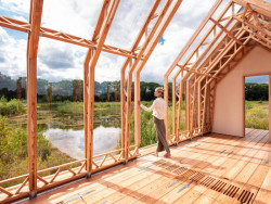 Demontovatelná chatka ANNA od nizozemského studia Caspar Schols