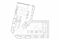 Pobočka restaurace Banh Mi Makers na Letné, Studio Minio / Kryštof Blažek, půdorys