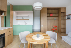 Hlavní obytný prostor (Nová dispozice bytu na Vinohradech; Architéka)