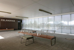 Rekonstrukce výpravní budovy a přilehlých prostor v Čelákovicích - dražní mobiliář, Studio 519