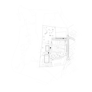 Situace (Dětská léčebna se speleoterapií v Ostrově u Macochy; Adam Rujbr Architects)