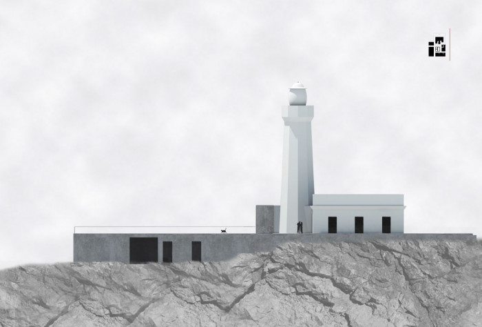 Eliška Kovaříková, Přestavba majáku na hotel v Syrakusách, Itálie, pohled severovýchodní – foto