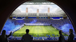 Vizualizace nového fotbalového stadionu v Birminghamu od studia Heatherwick a MANICA Architecture