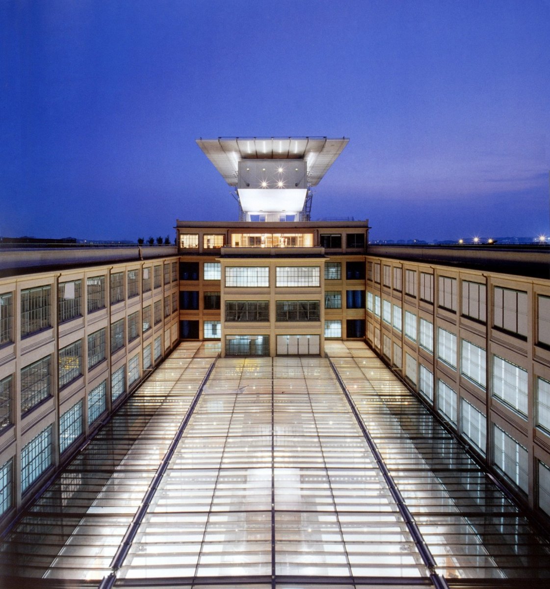 Konverze továrny Fiat Lingotto od Renza Piana