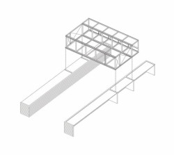 alarciaferrer arquitectos, PABELLON PUENTE - axonometrie