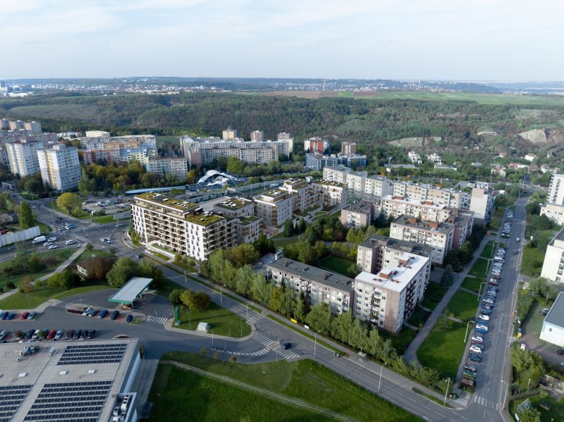 Mokřadní střecha od Terra Barrandov - vizualizace