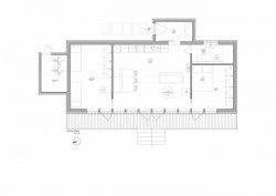 Chatka v CHKO, Markéta Bromová, půdorys 1 NP