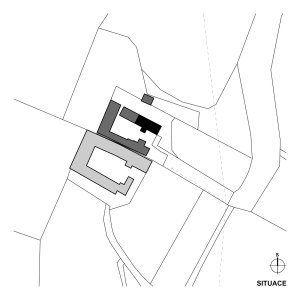 Rekonstrukce statku v jižních Čechách, situace, Mooza architecture