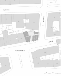 DAM architekti, Bytový dům s tělocvičnou, situace – foto