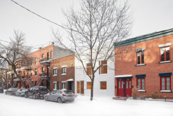 Rekonstrukce domku od Jean Verville architecte v kanadském Montrealu