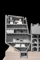 Rekonstrukce a dostavba pražské Invalidovny, Petr Hájek Architekti, model.