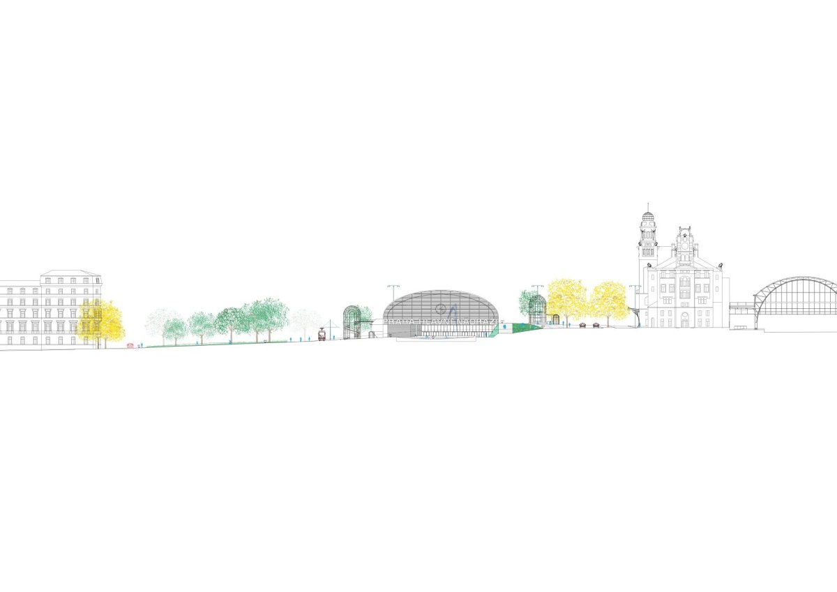 3. místo - re:architekti+baukuh+YellowOffice: Pohled