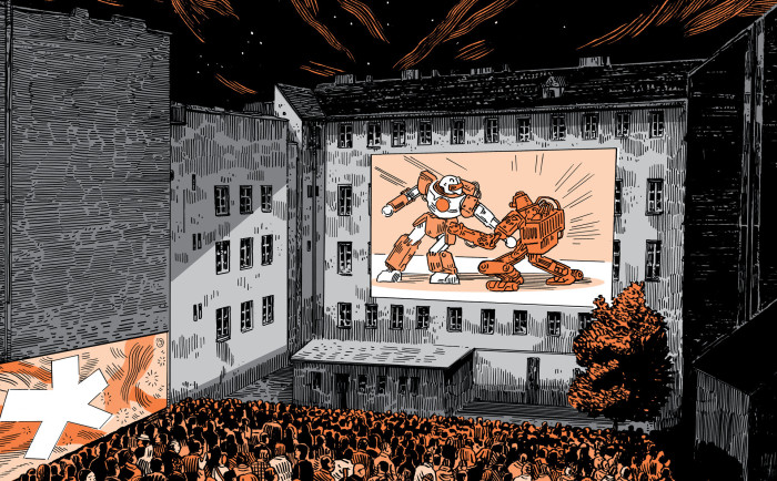 Ilustrace Alexeye Klyuykova pro Kampus Hybernská