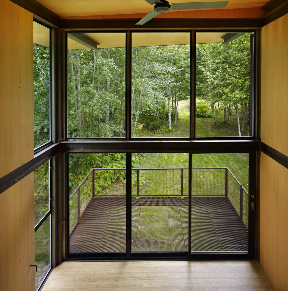 Chatka z oceli, Olson Kundig/ Tom Kundig © Benjamin Benschneider