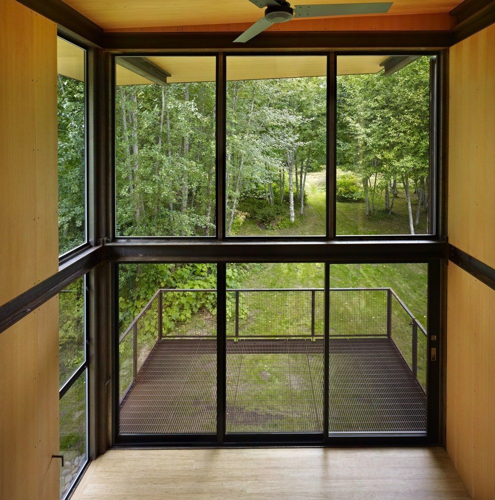 Chatka z oceli, Olson Kundig/ Tom Kundig © Benjamin Benschneider