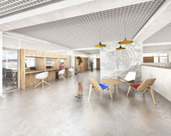 bod architekti, Nová radnice pro Prahu 7, 1. patro // 1. místo – foto