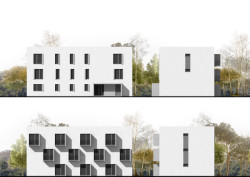 Městské bytové domy v Plzni, Projectstudio8: Pohledy