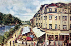 Okolí Café Savoy bylo dříve hojně využívané.