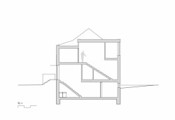 Rodinný dům Praha - Čimice, řez, Machar & Teichman