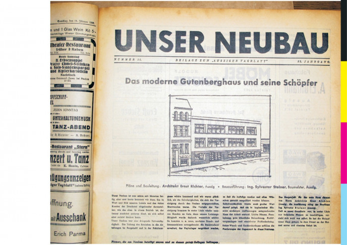 Zmínka o budově v dobovém tisku