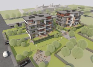 ARCHCON atelier, Pasivní bytové domy na Bílé Hoře - vizualizace