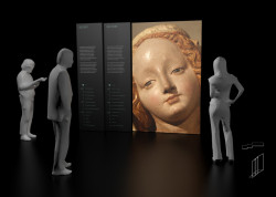 Návrh úvodního panelu expozice, Studio Marvil.