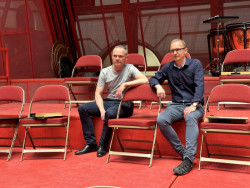 Martin Vondrášek z AVT Group a.s. spolupracoval s Petrem Hájkem (vpravo) také na sálu v DOX+ i dalších stavbách