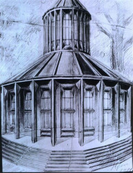 Ďáblický hřbitov, nákres